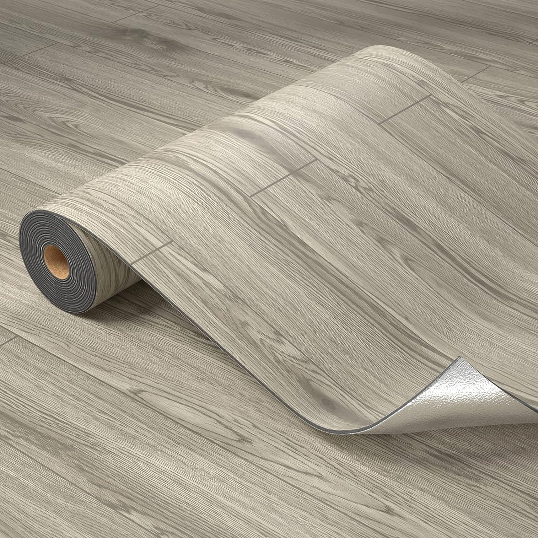 Gray Maroon Peel and Stick Floor Tiles