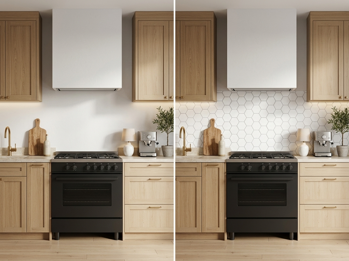 peel and stick hexagon tile for kitchen