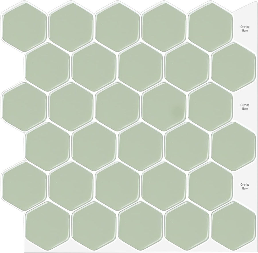 Hexagon Peel and Stick Backsplash