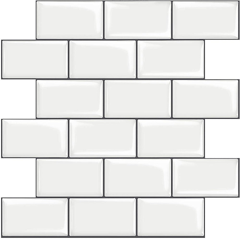 White Subway Tiles Peel and Stick Backsplash