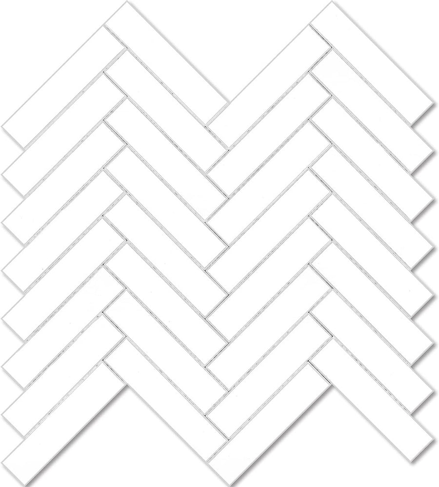 Herringbone Peel and Stick Backsplash Tile