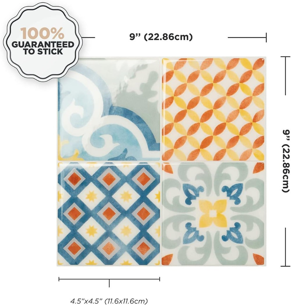 Peel and Stick Tile Backsplash Size