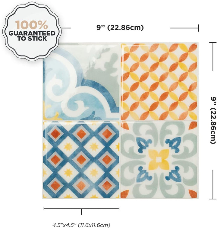 Peel and Stick Tile Backsplash Size