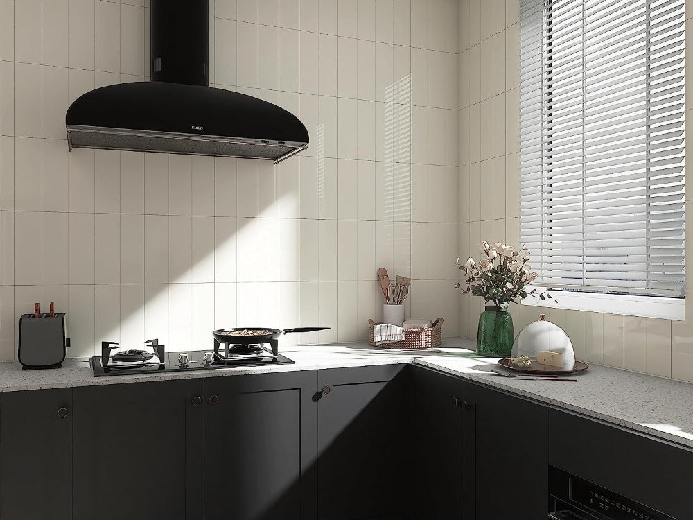 Solid Color Backsplash Tiles For Kitchen