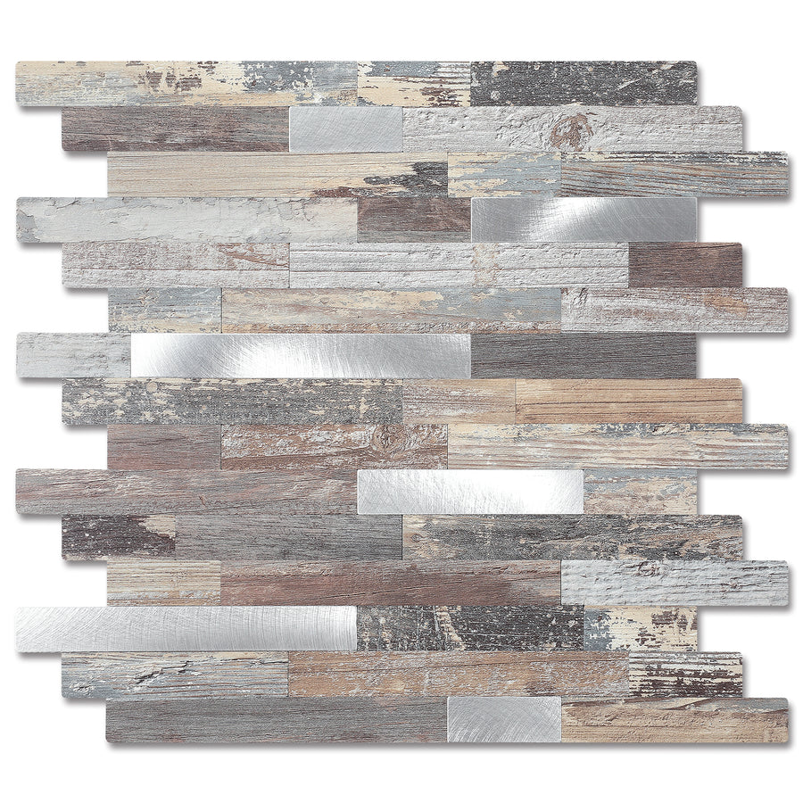 Light Wood Peel and Stick Backsplash
