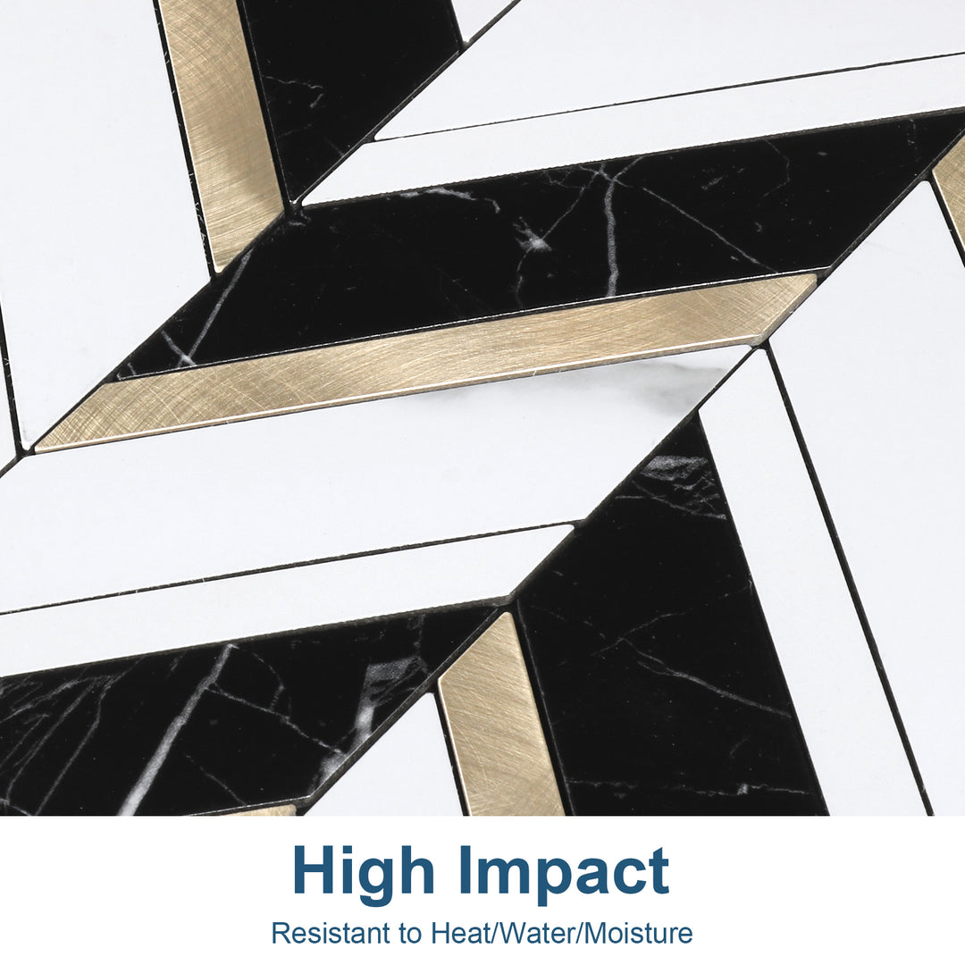 Herringbone Backsplash Detail