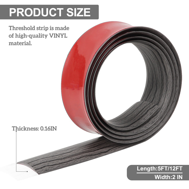 vinyl floor transition strip size