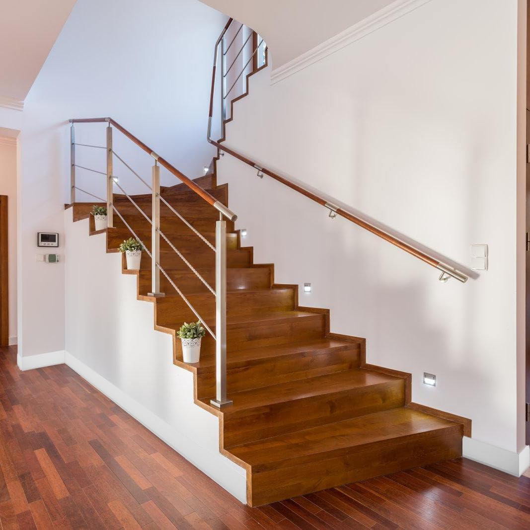 wall baseboard trims in stairs