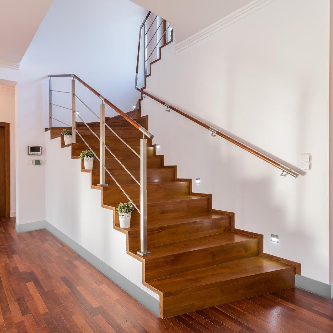wall baseboard trims in stairs