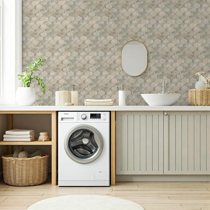 peel and stick tile for laundry room