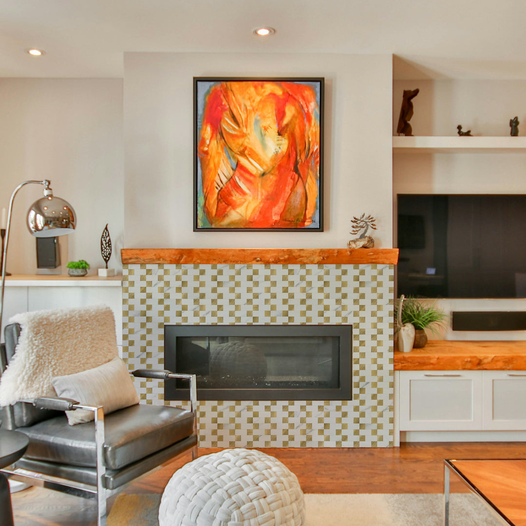 modern fireplace tile ideas