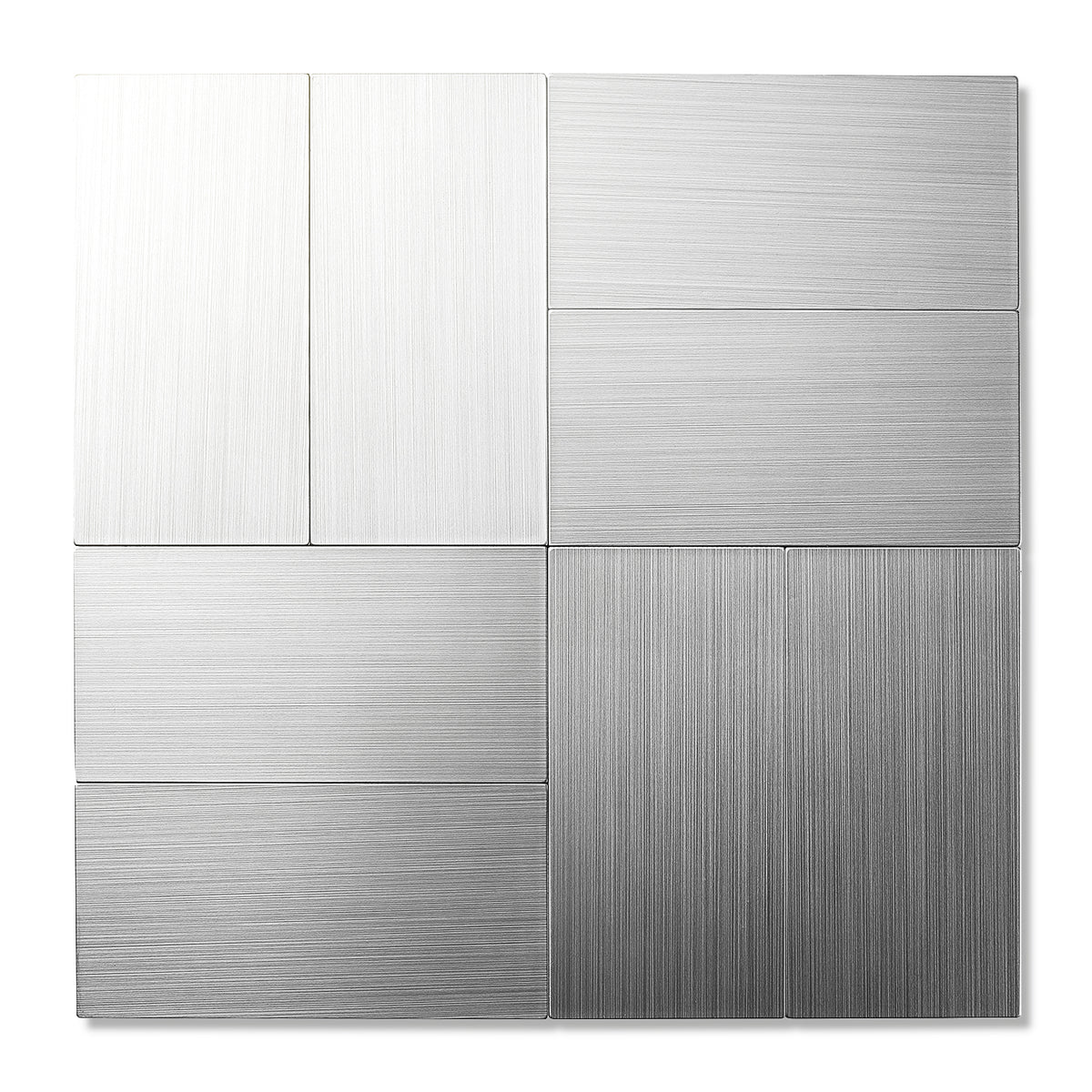 Silver Peel and Stick Backsplash
