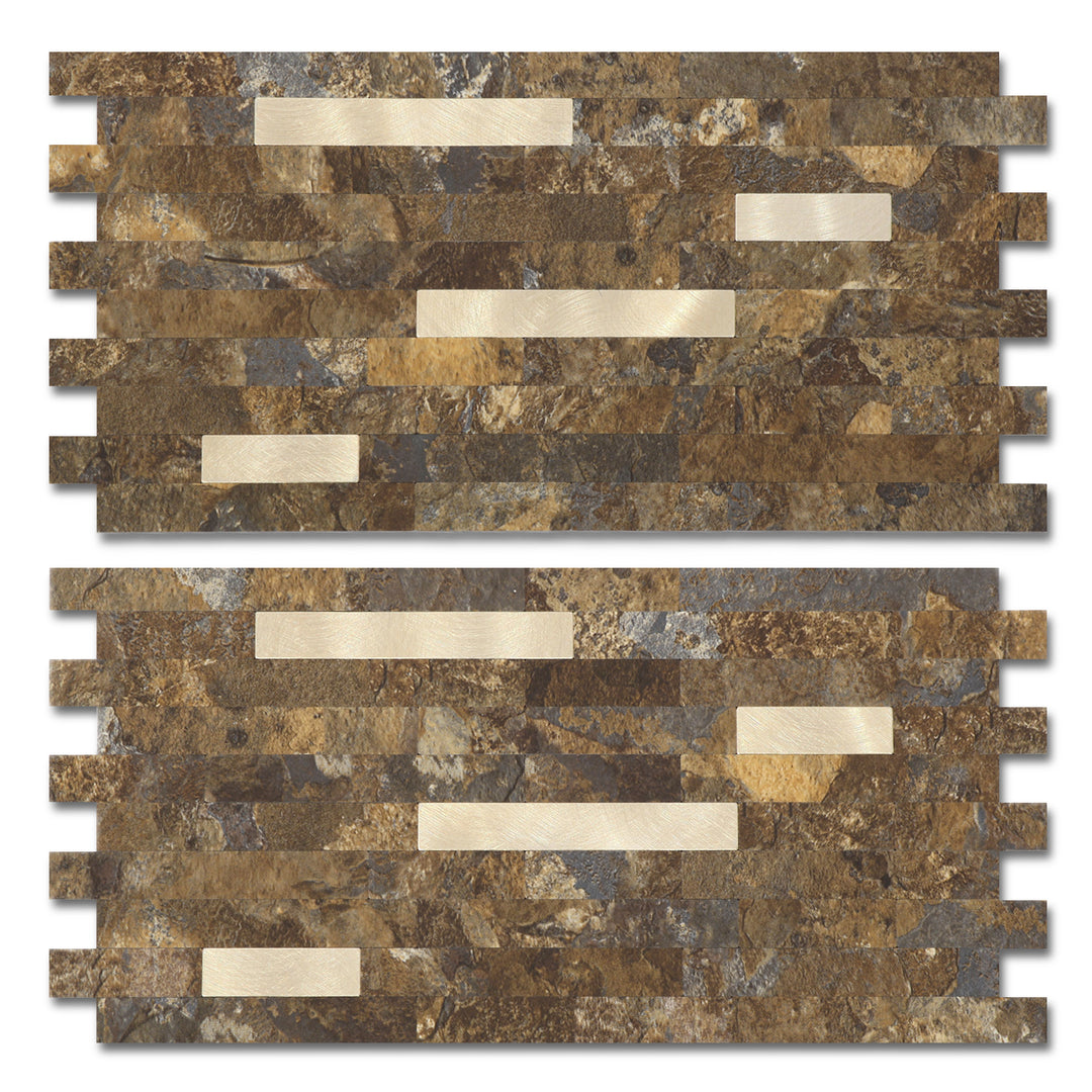 Rustic stone Peel and Stick Backsplash