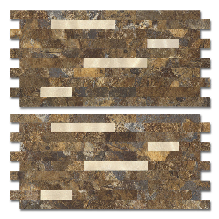 Rustic stone Peel and Stick Backsplash
