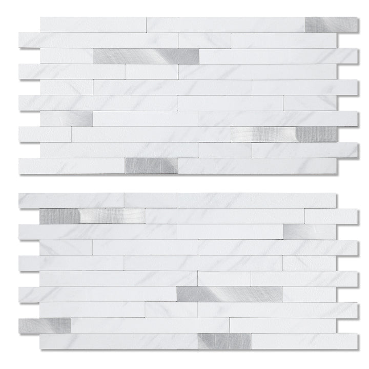 Jazz white peel and stick tiles