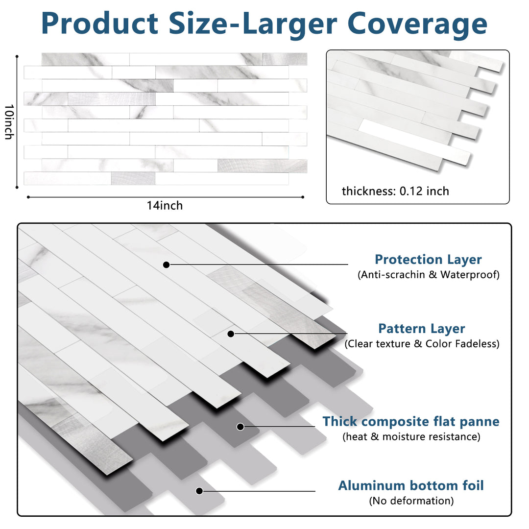 Core structure of self-adhesive tiles