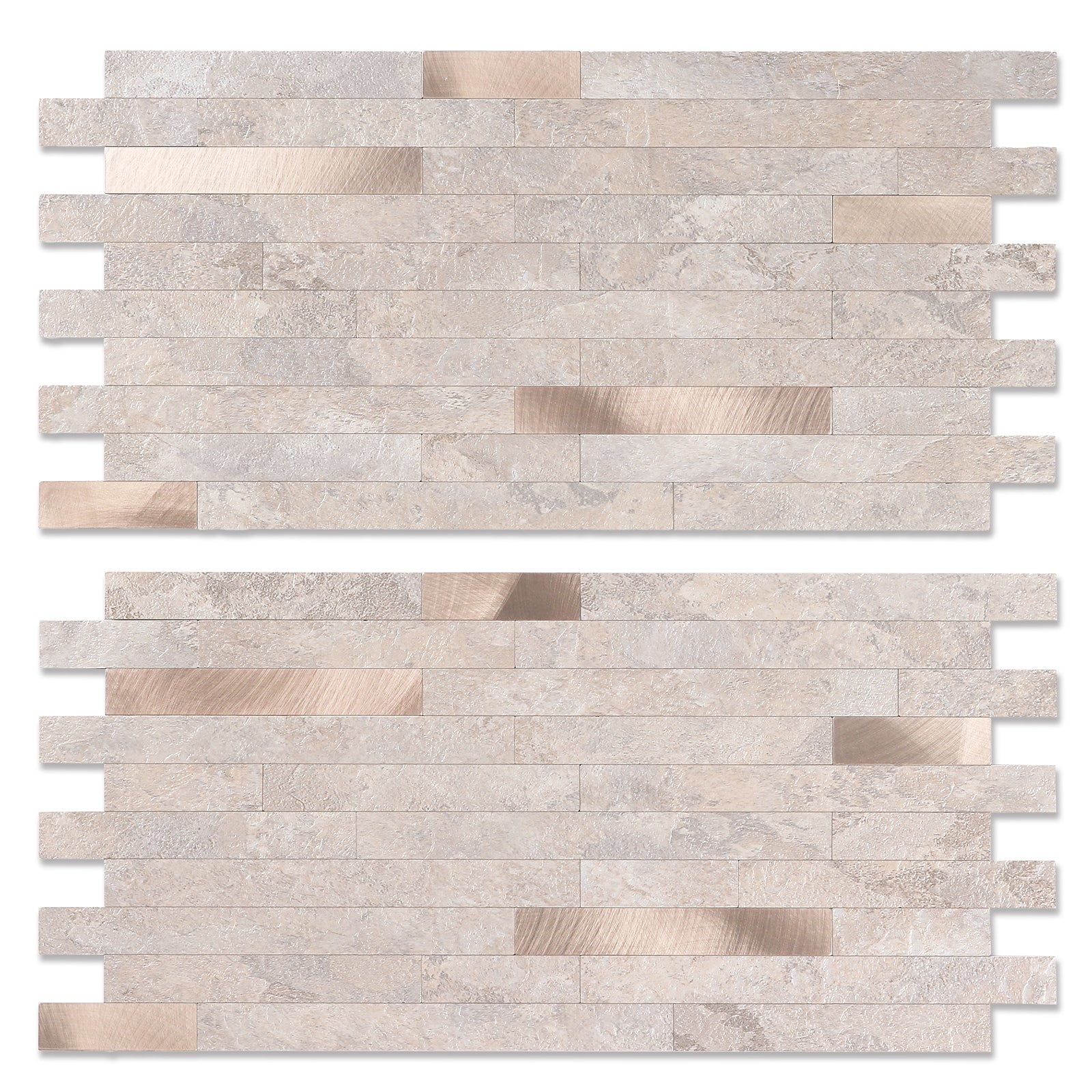 Metal Copper Peel and Stick Tile