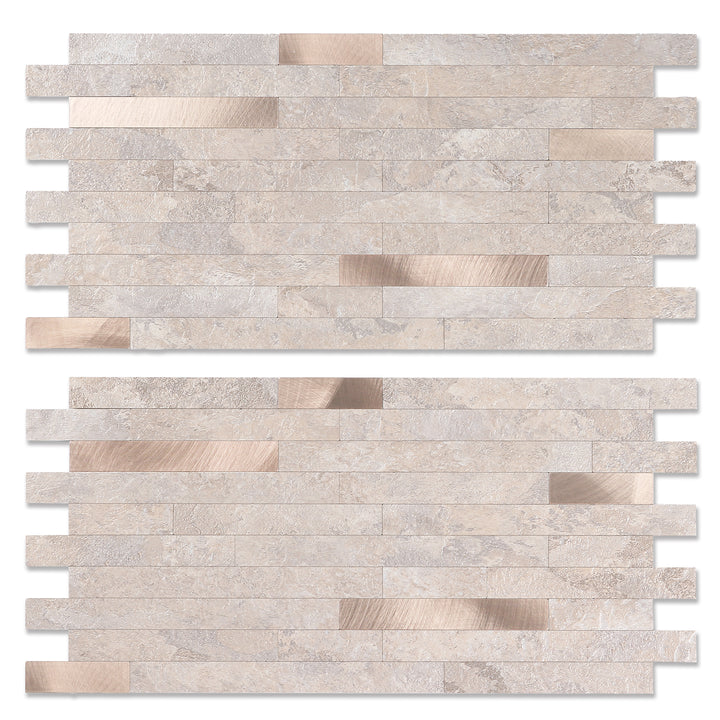 Metal Copper Peel and Stick Tile