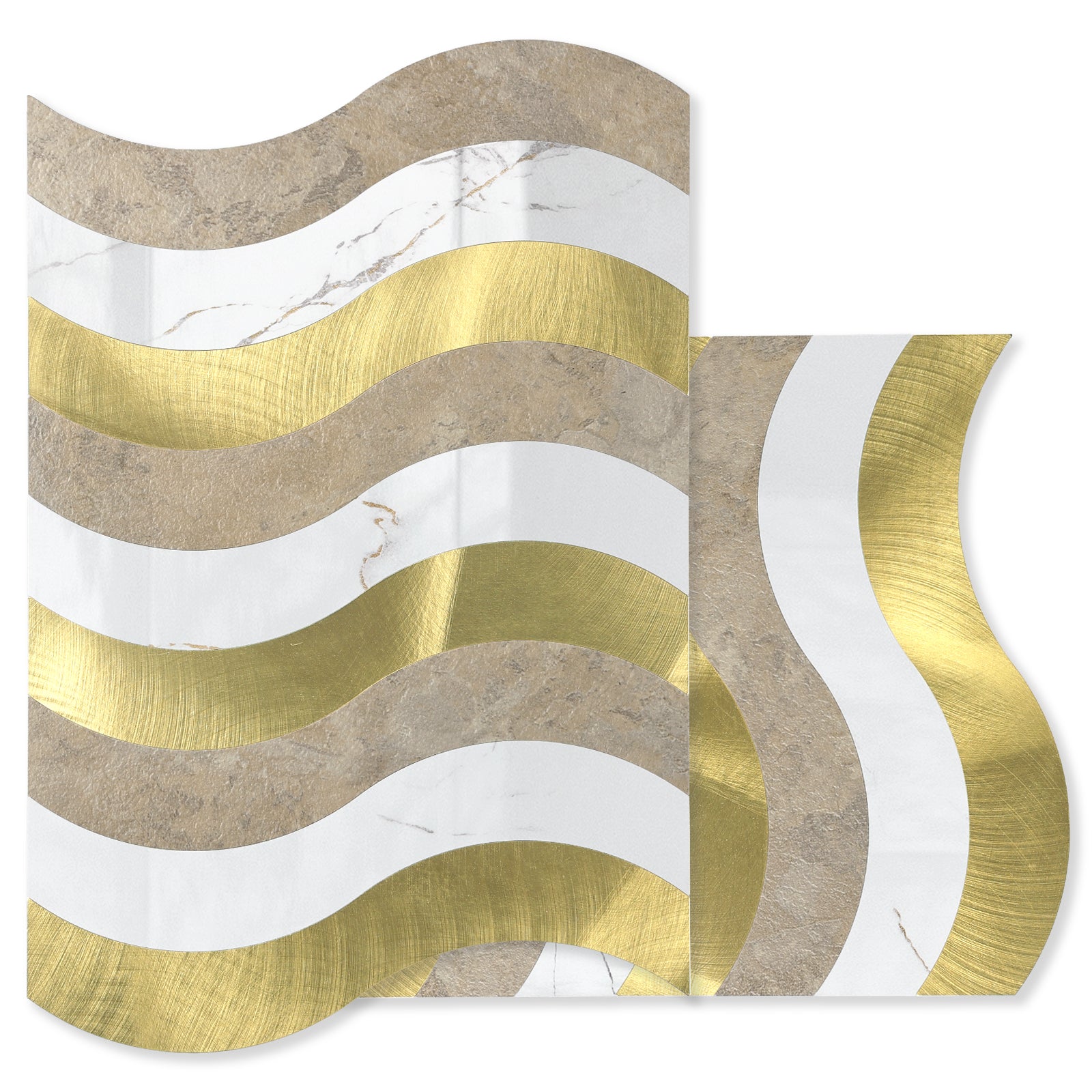 Stone Beige Marble Gold Tiles