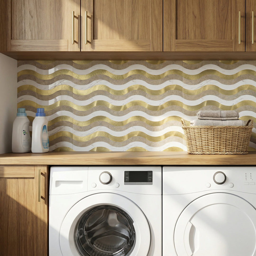 peel and stick tile for laundry room