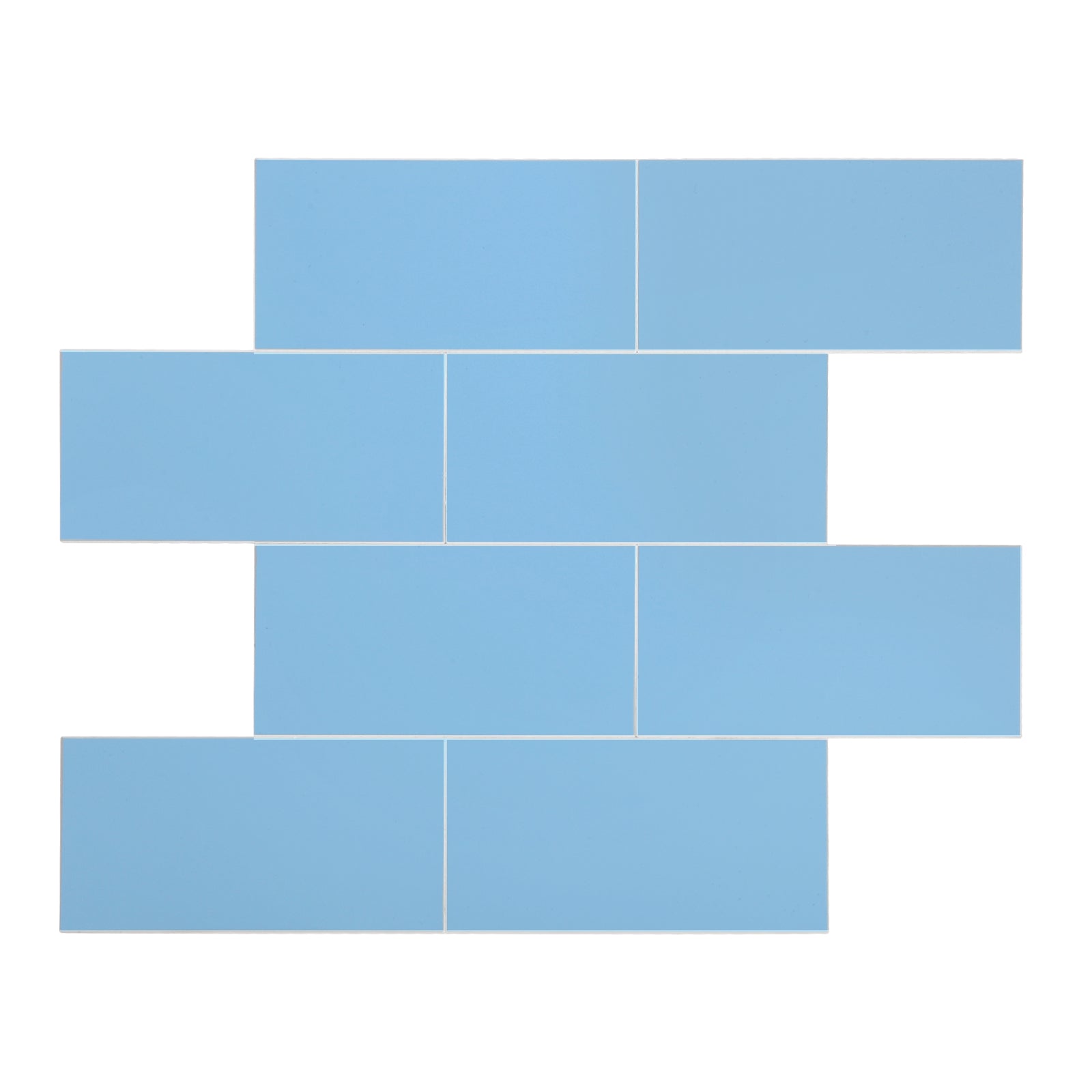 Blue peel and stick wall tiles

