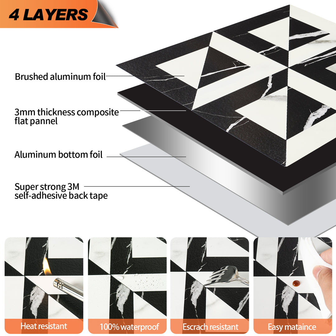peel and stick tile layers