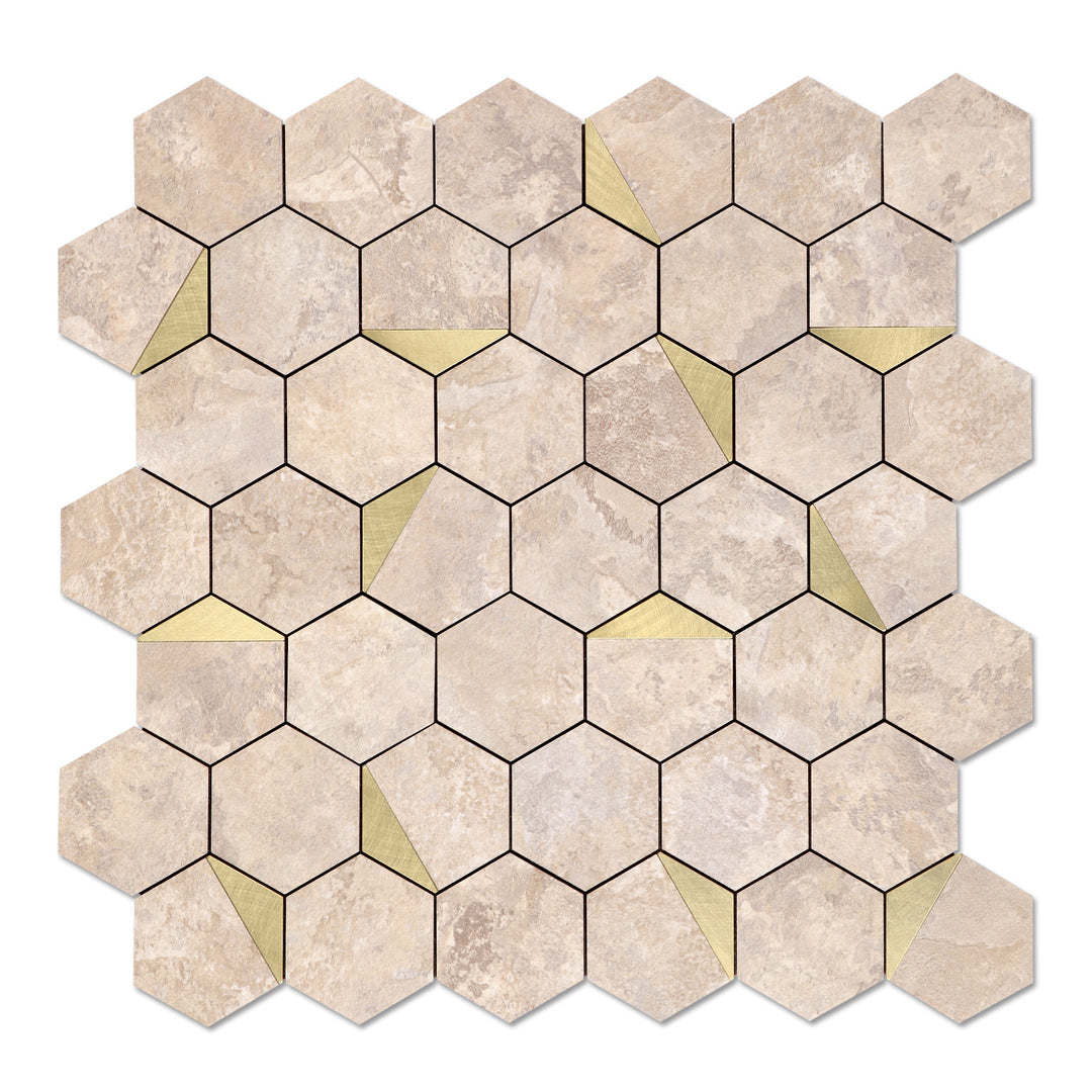 peel and stick hexagon tile