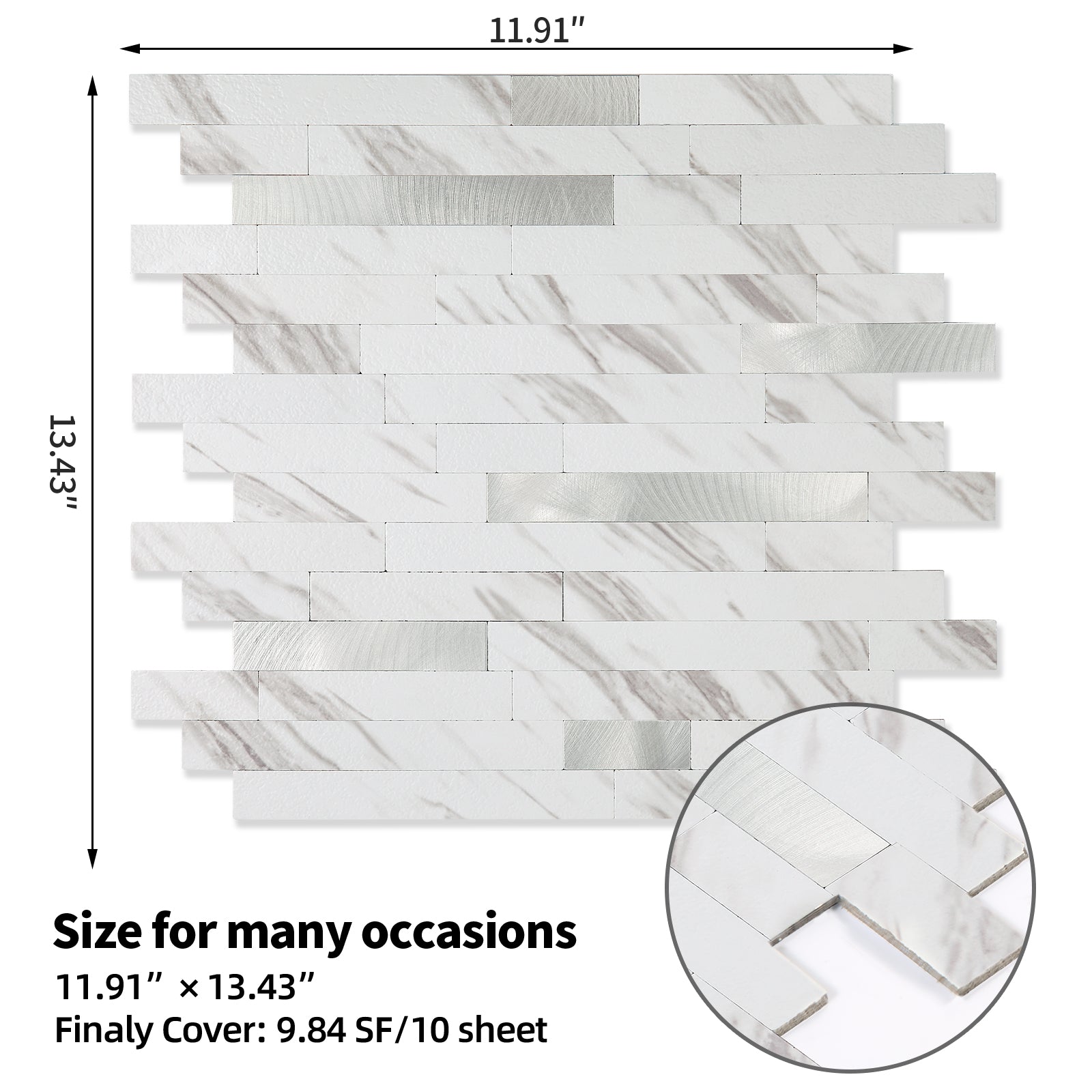 backsplash tile size