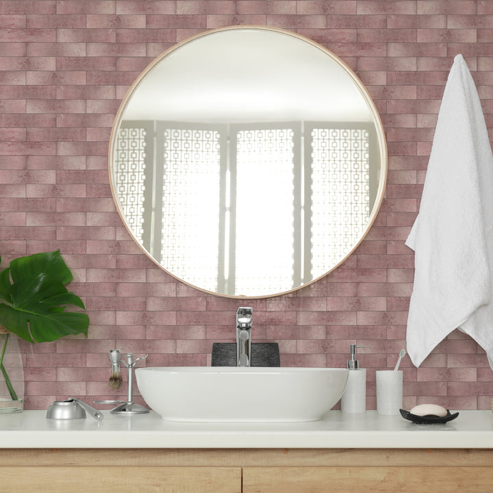 peel and stick subway tile for bathroom