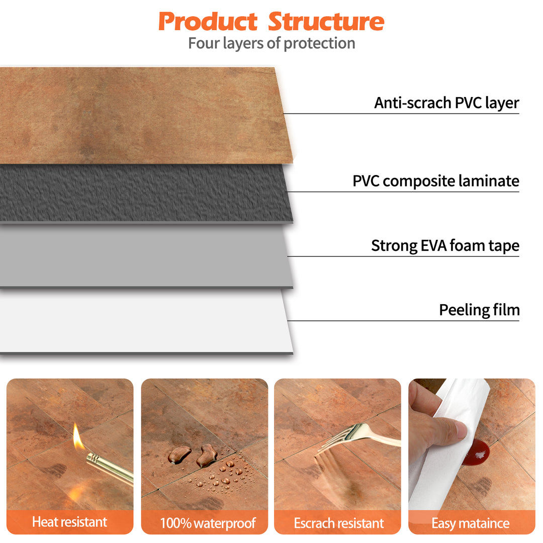 copper tile structure
