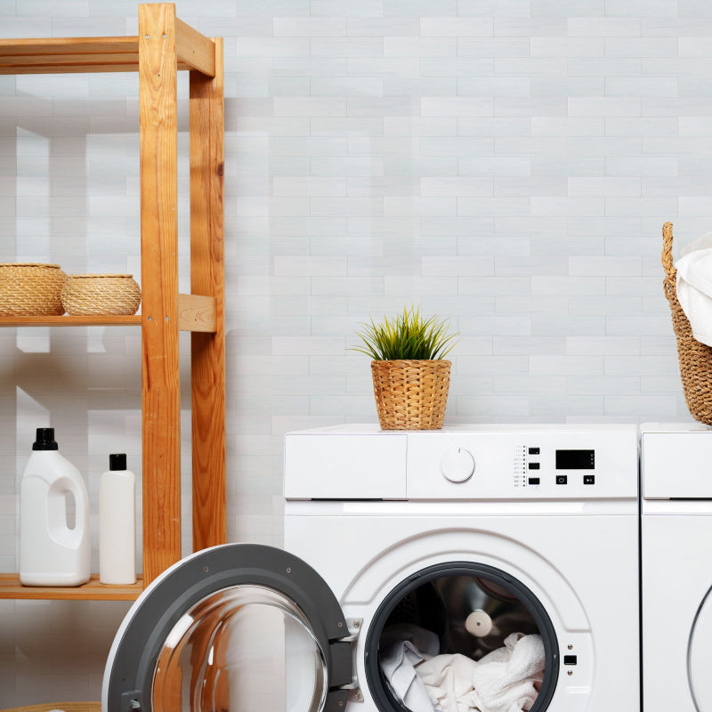 peel and stick tile for laundry room