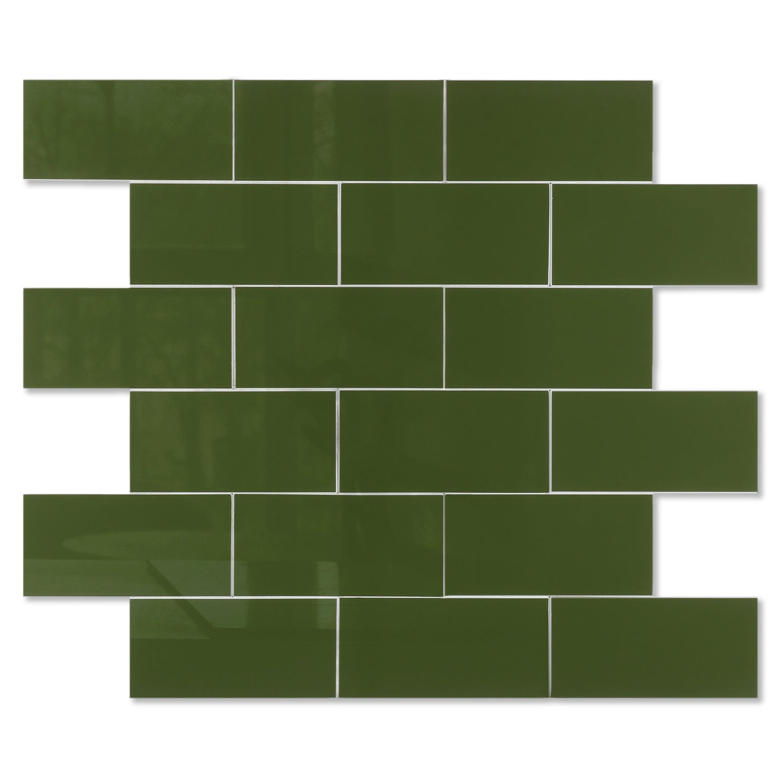 Polished Green Peel and Stick Tile