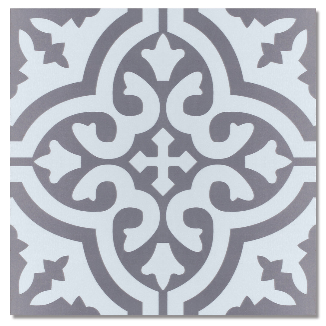 Grey Peel and Stick Floor Tile