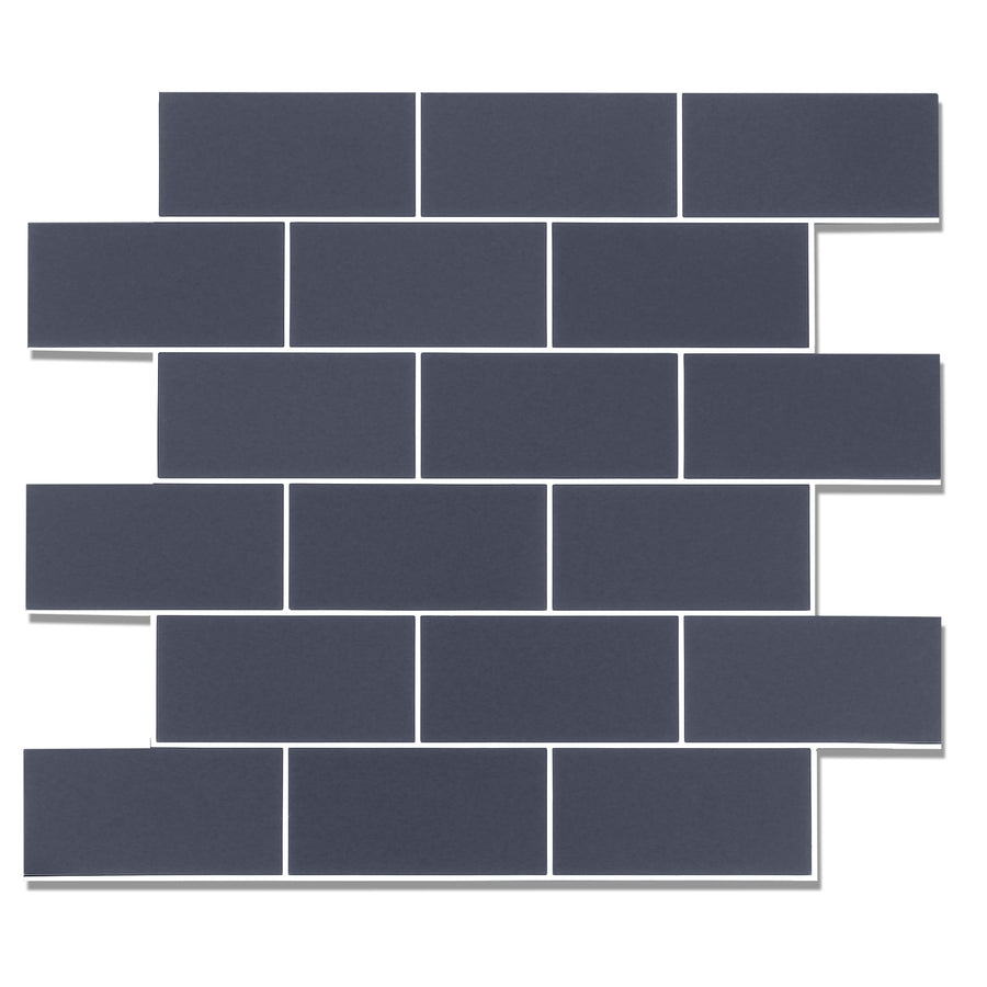 Navy Blue Thicker Peel and Stick Backsplash