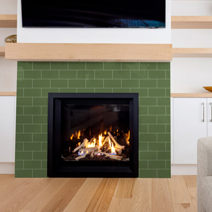 fireplace stick on tiles