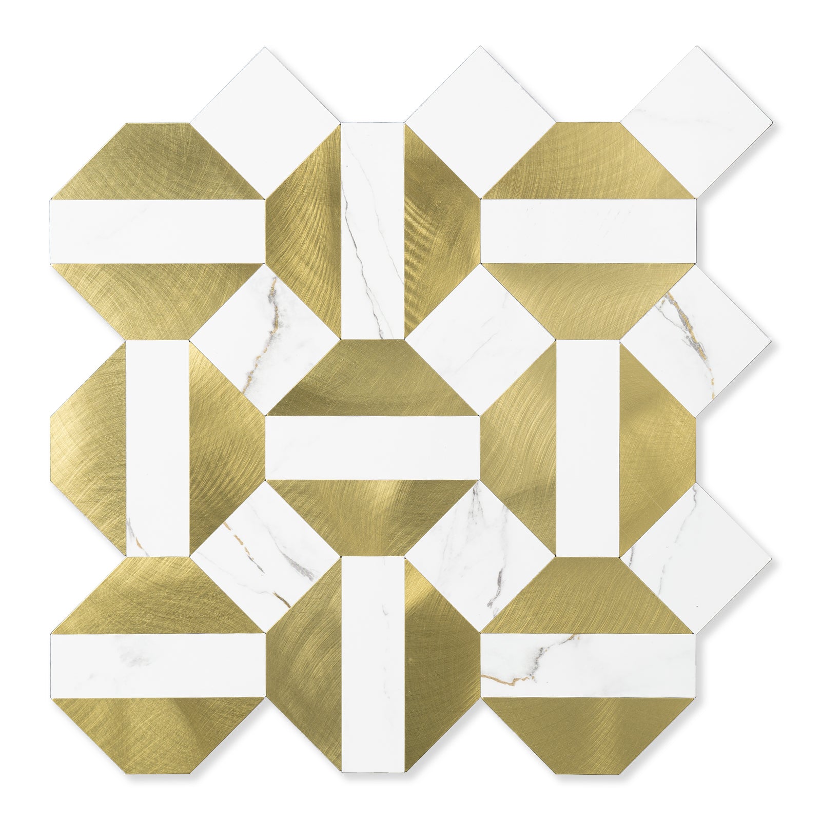 Marble Gold + Metal Peel and Stick Tile