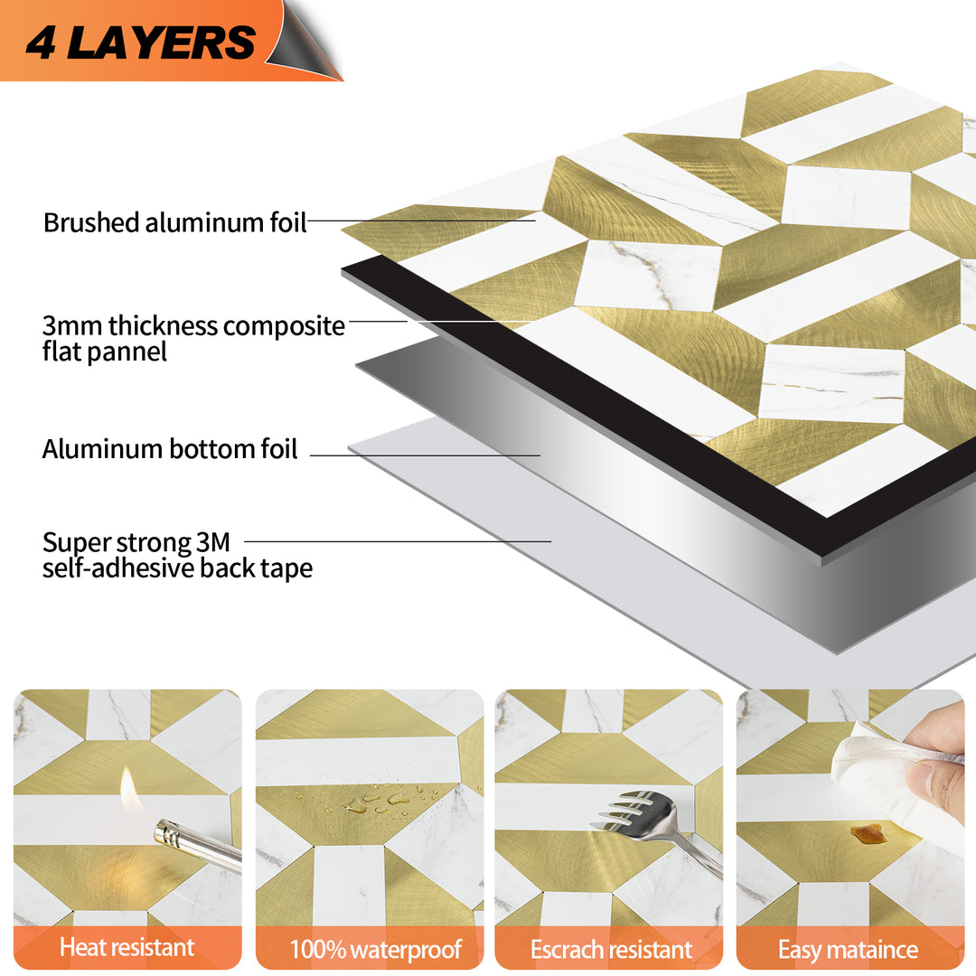 peel and stick tile layers