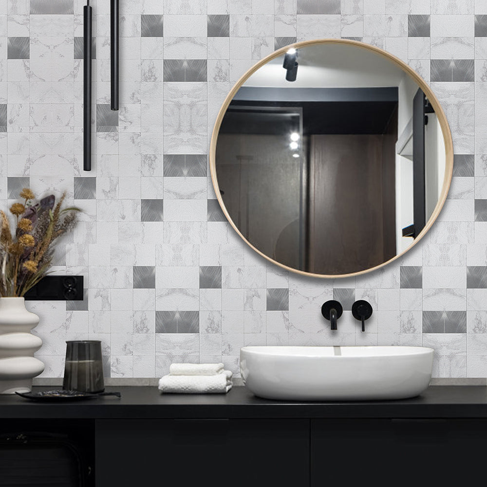 peel and stick backsplash tile for bathroom
