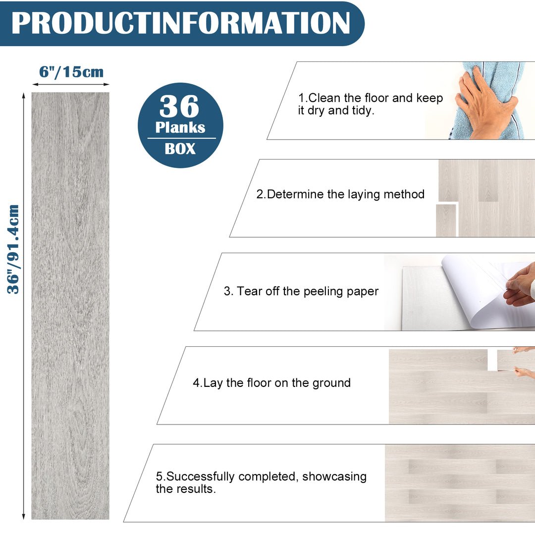 flooring tile size