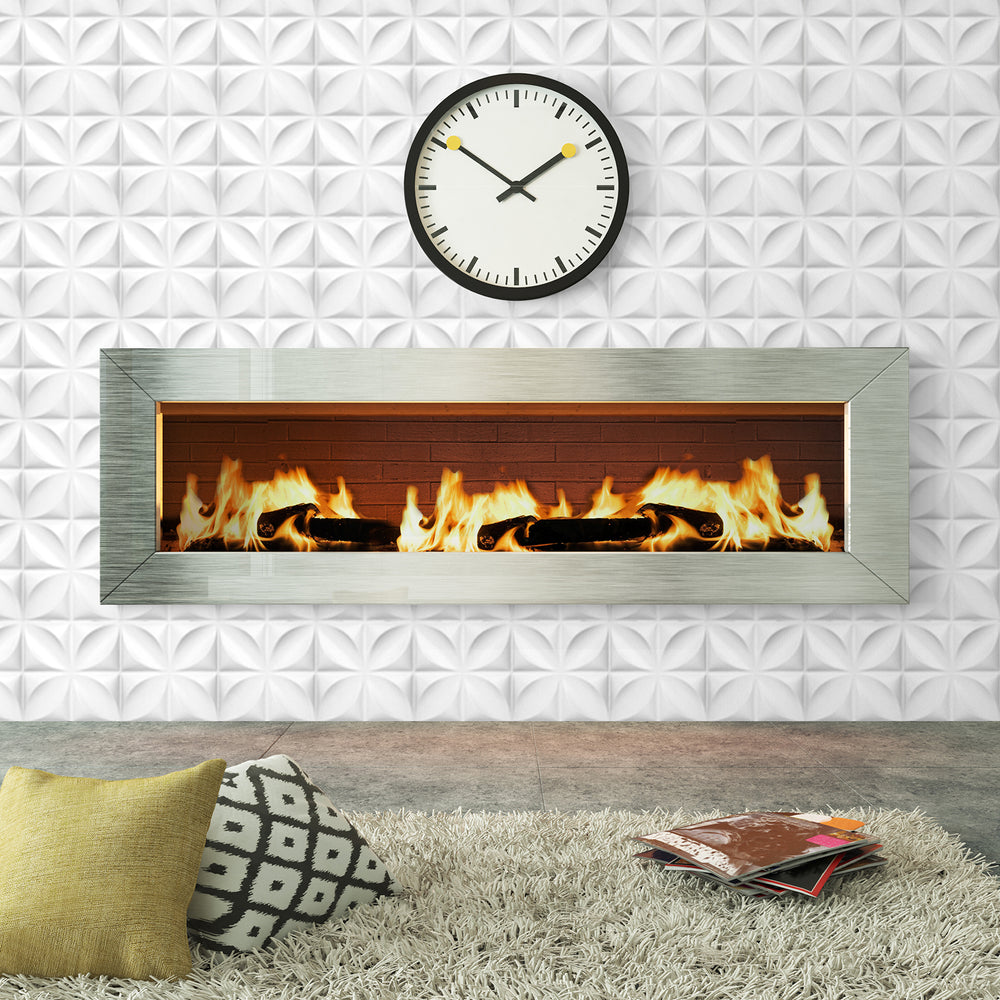 wall panels stick on fireplace