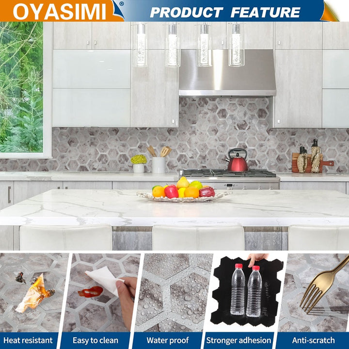 the feature of kitchen backsplash