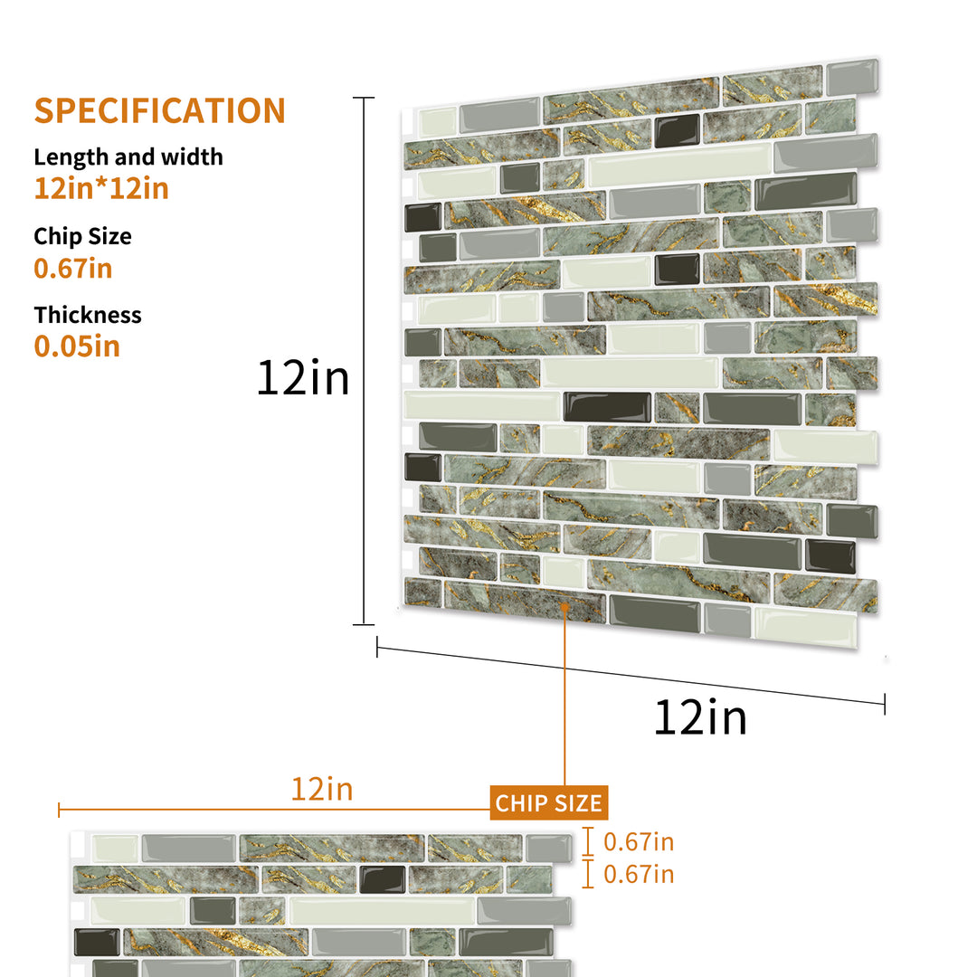 vinyl tile size