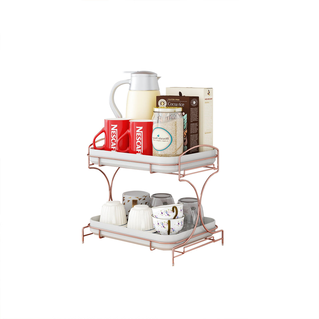 Kitchen Drain Tray Bowl Cup Dish Drying Rack