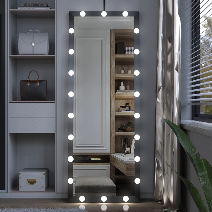 Ganzkörper-Kosmetikspiegel im Hollywood-Stil mit LED-Glühbirnen 