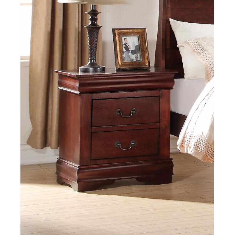 ACME Louis Philippe Nightstand in Cherry