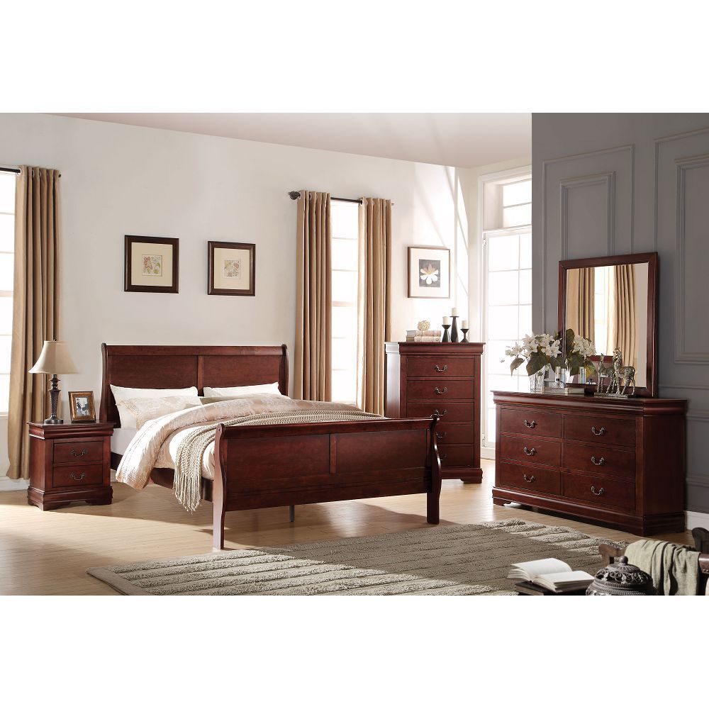 ACME Louis Philippe Nightstand in Cherry