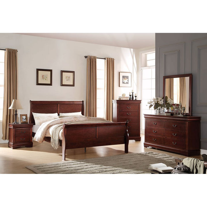 ACME Louis Philippe Nightstand in Cherry